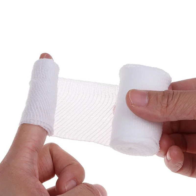 5Pcs Breathable Medical PBT Elastic Bandages First Aid Kit Emergency Survival Supplies Cotton Wound Dressing Nursing Care Gauze