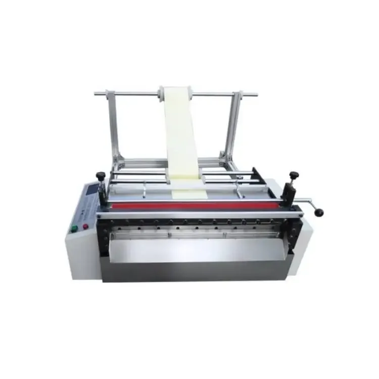 Roll Tarpaulin Fabric Cutting  Fully Cutting Machines Cut Roll Paper Machine Pvc Pe Plastic Film Paper Cutting Machine