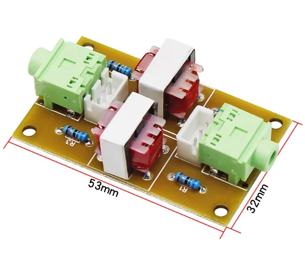 3.5 오디오 절연기 오디오 잡음 전류 소음 제거 공통 접지 잡음 필터링 AUX 잡음 감소기 간섭 방지 장치