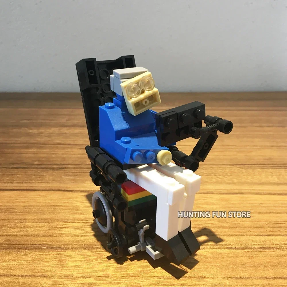 MOC Set Stephen Hawking Creative Collection Famous Scientist Character DIY Building Blocks Toys for Kids Students Unique Gift