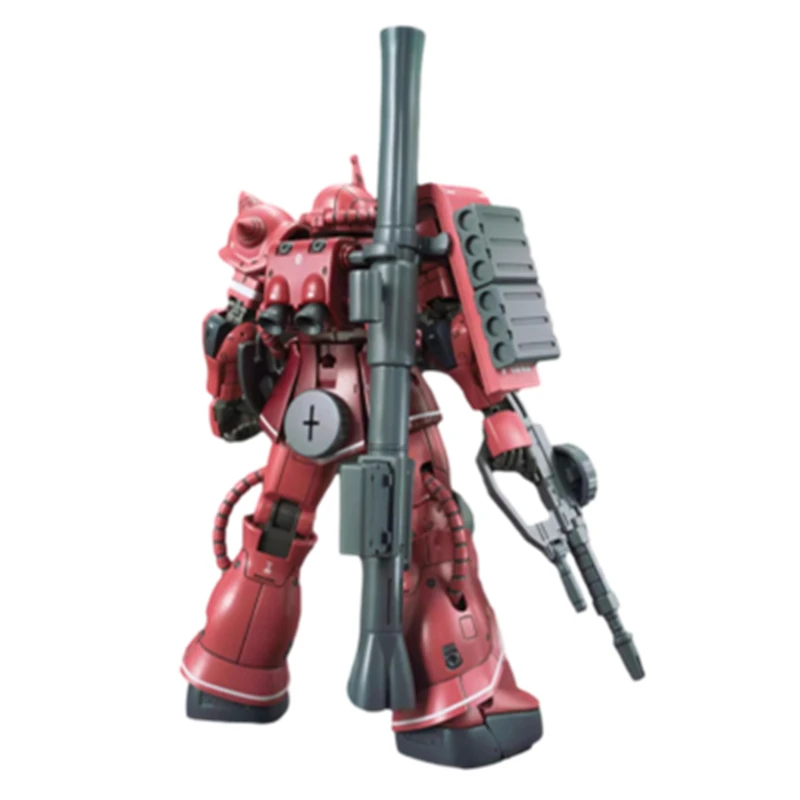 Bandai Mobile Suit Gundam model HG ZAKU II CHAR'S CUSTOM robot assembly toy animation collection hand  mecha Christmas gift