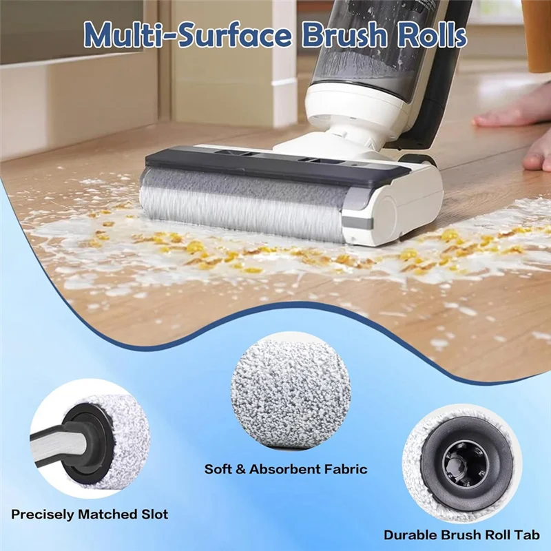 Jeu de rouleaux de brosse filtrante AB43-HEPA pour Tineco Floor ONE S5 S5PRO S5PRO 2 IFLOOR 5 Breeze, Kit d'accessoires pour aspirateur sec et humide