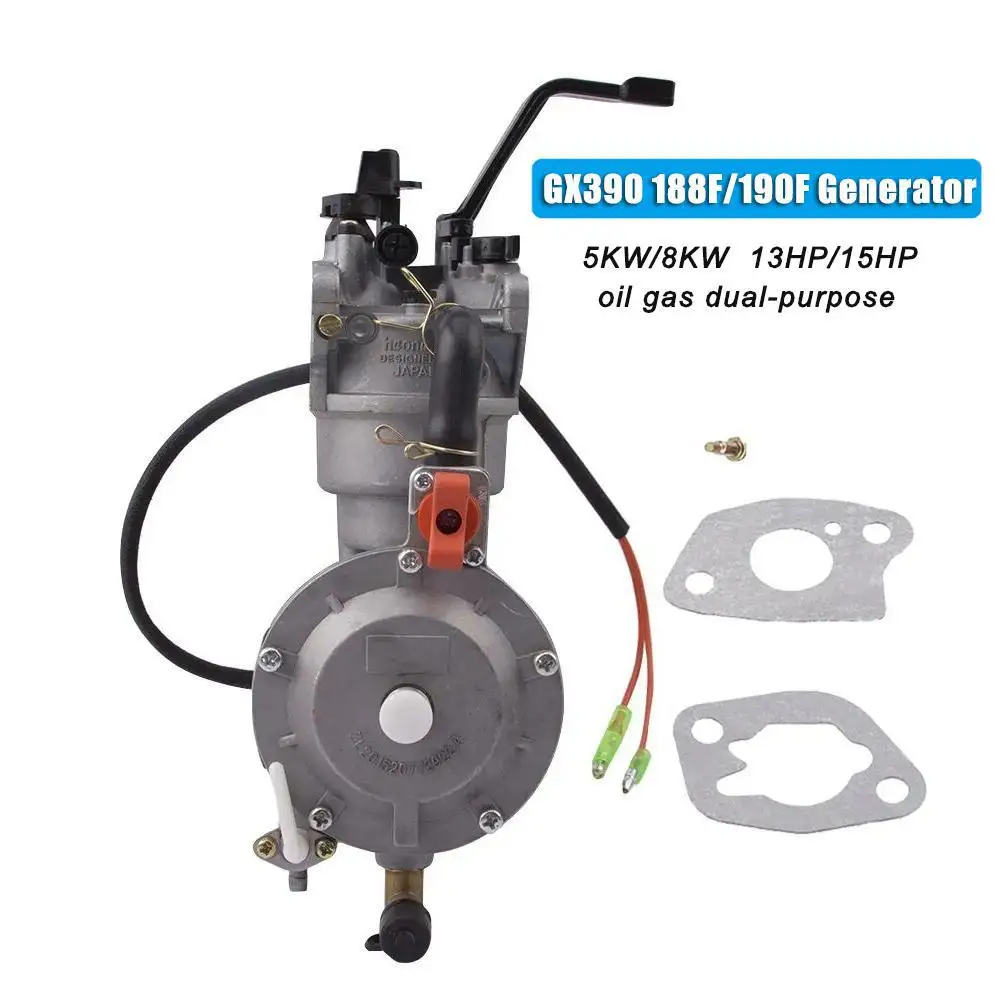 5KW 188F 190F 192F LPG Carburetor Dual Fuel LPG Conversion Kit for 8KW 9KW 192F Gasoline Generator Dual Fuel Carburetor