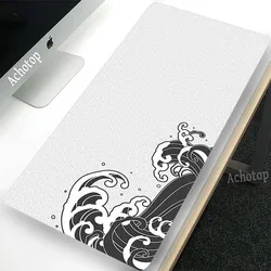 Black And White Gamer Mouse Pad Gaming Mousepad Speed Desk Mat Laptop Keyboard Mouse Mats PC Office Desk Accessories Game Pads