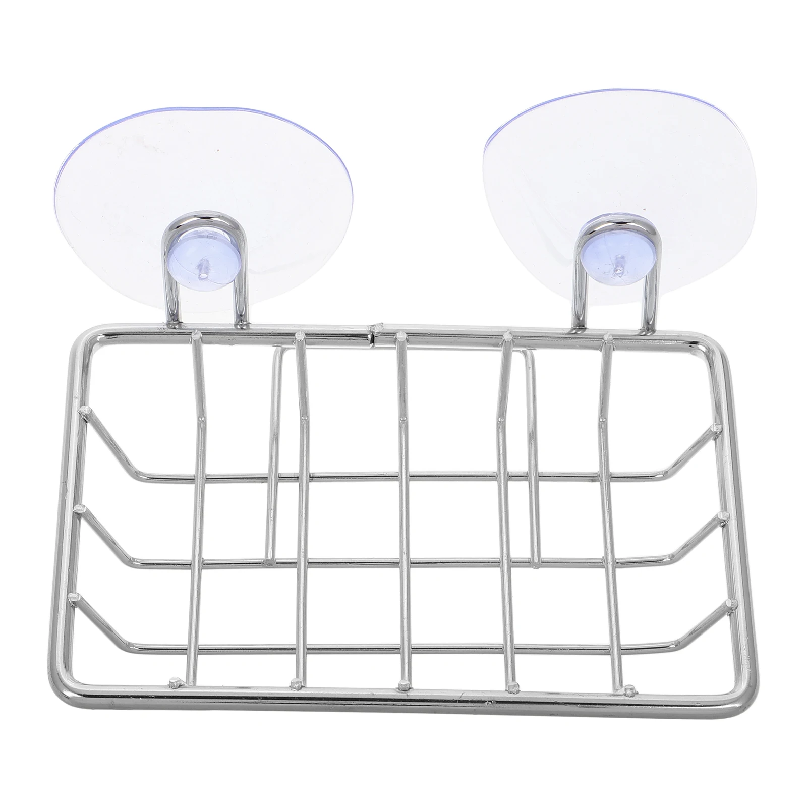 Suction Cup Rack Sponge Holder Stainless Steel Wrought Iron Kitchen Sink Metal Creative Storage Drain Rack