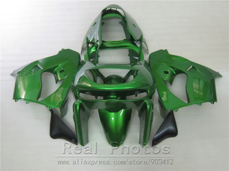 

New ABS plastic fairing kit for Kawasaki Ninja ZX9R 98 99 green fairings set ZX9R 1998 1999 OT10