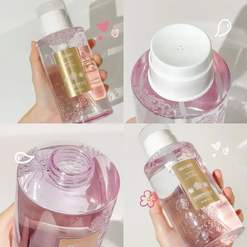 500 ml Enzym Make-up Remover Water Milde en niet-irriterende Huidverzorging Diepe Reiniging Gezicht Ogen Lippen Druk Type Make-up Remover