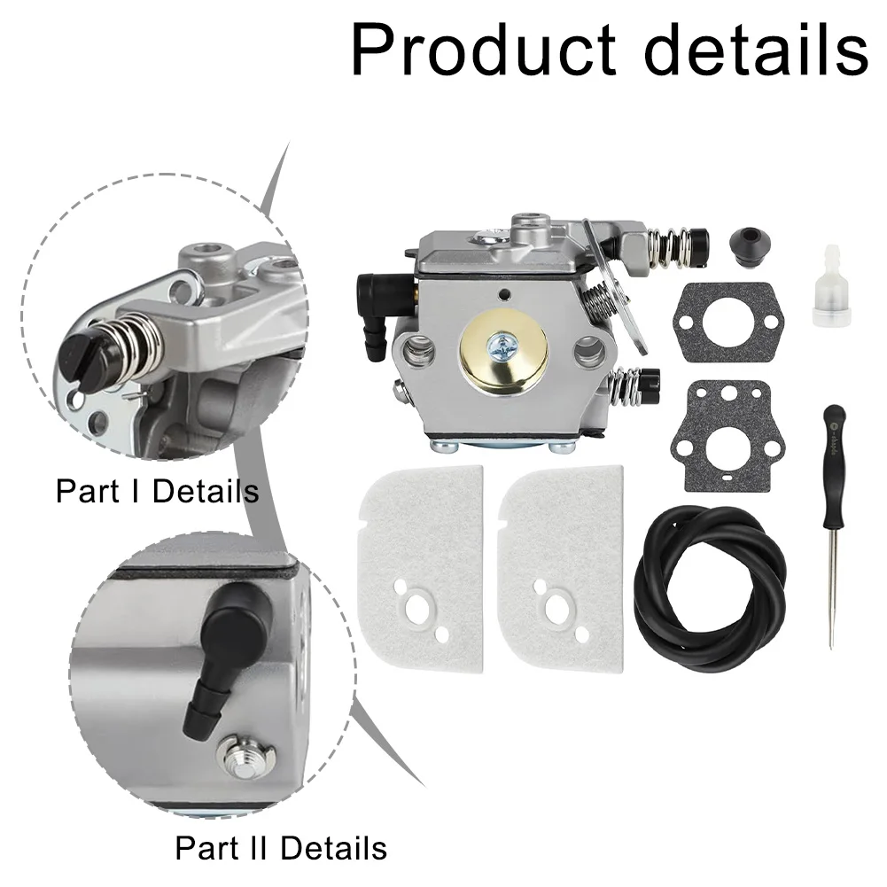 لـ 009 010 011 012 مكربن المنشار مع فلتر الهواء وأجزاء خط الوقود لصيانة المحرك واستعادة الأداء