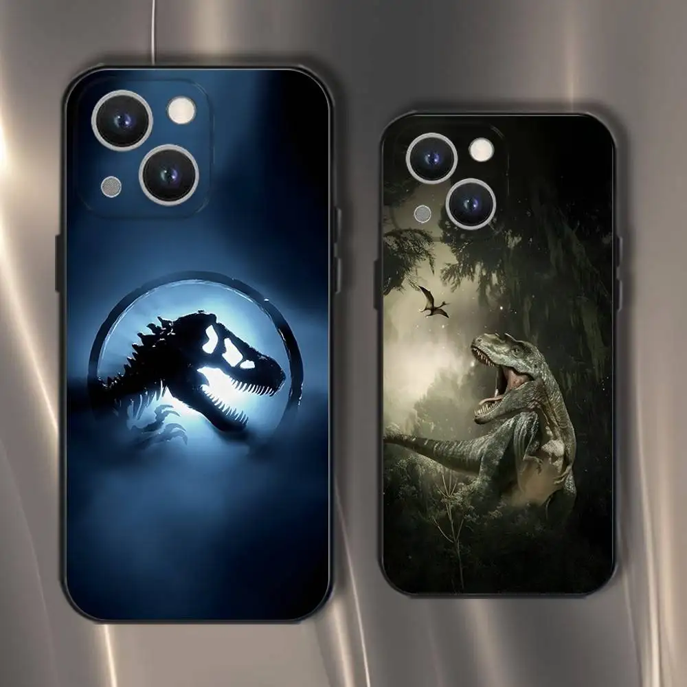 

J-Jurassic Park Dinosaur World Phone Case For iPhone 16,15,14,13,12,11,Pro,XS,Max,XR,Plus,E,SE4,Mini Black Soft Cover