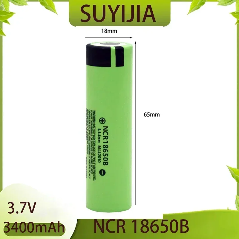 New Original NCR 18650B 3400mah Battery 3.7V Rechargeable Li-ion Battery for Counter Lamp Flashlight Power Tools Torch Headlamp