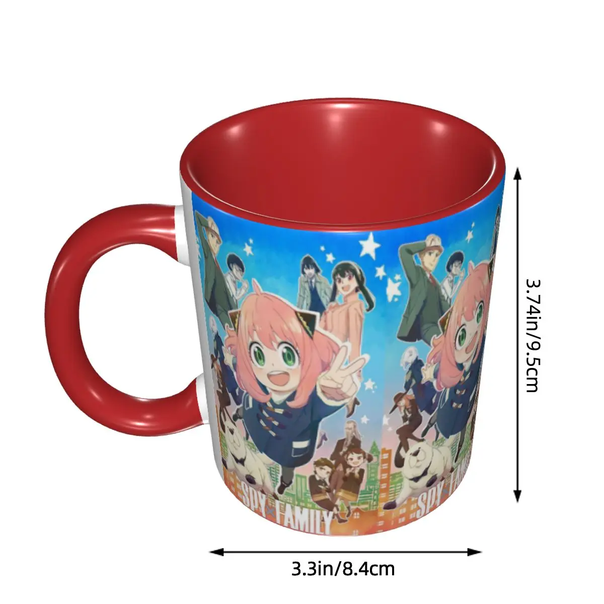 Kawaii Manga Spy X Family Mug Funny Ceramic Coffee Cups Tea Mugs Milk Cup Drinkware Gifts for Woman Man