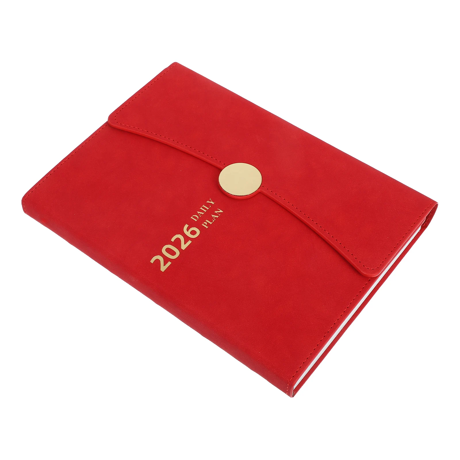 

Daily Weekly Monthly Planner Diary Notebook Agenda Organizer Red Journal Student Notepad Compact Portable Stylish Task