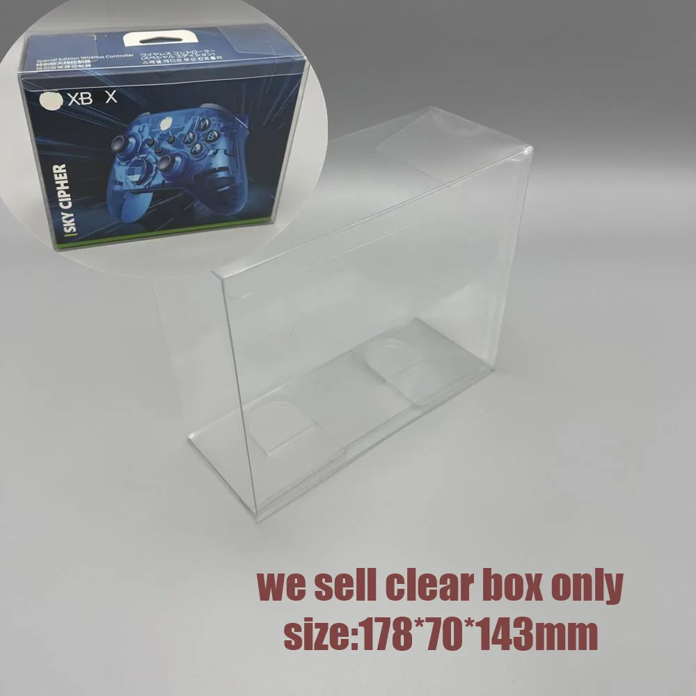 Newly arrived Transparent PET Display box Storage Case for XBOX Sky Cipher controller storage protective box