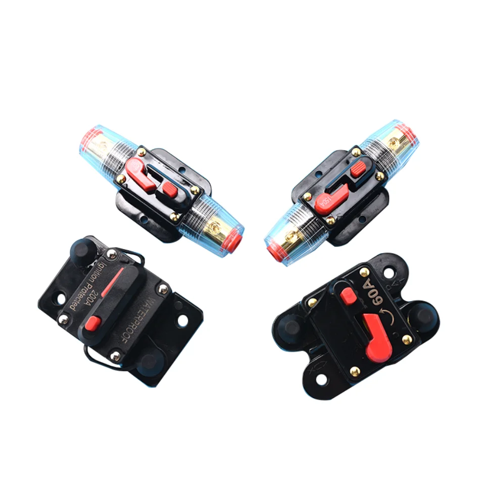 وضع الاسترداد التلقائي مع حامل الصمامات التبديل، قاطع الدائرة، حماية خط الطاقة الحالية مناسبة لصوت السيارة، إلخ