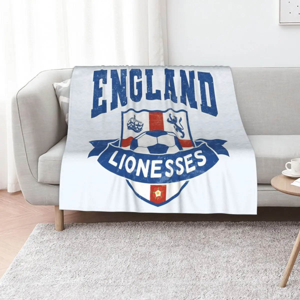 England Lionesses Football Badge (#04) Throw Blanket Hairy warm winter For Baby Vintage Custom Winter beds Blankets