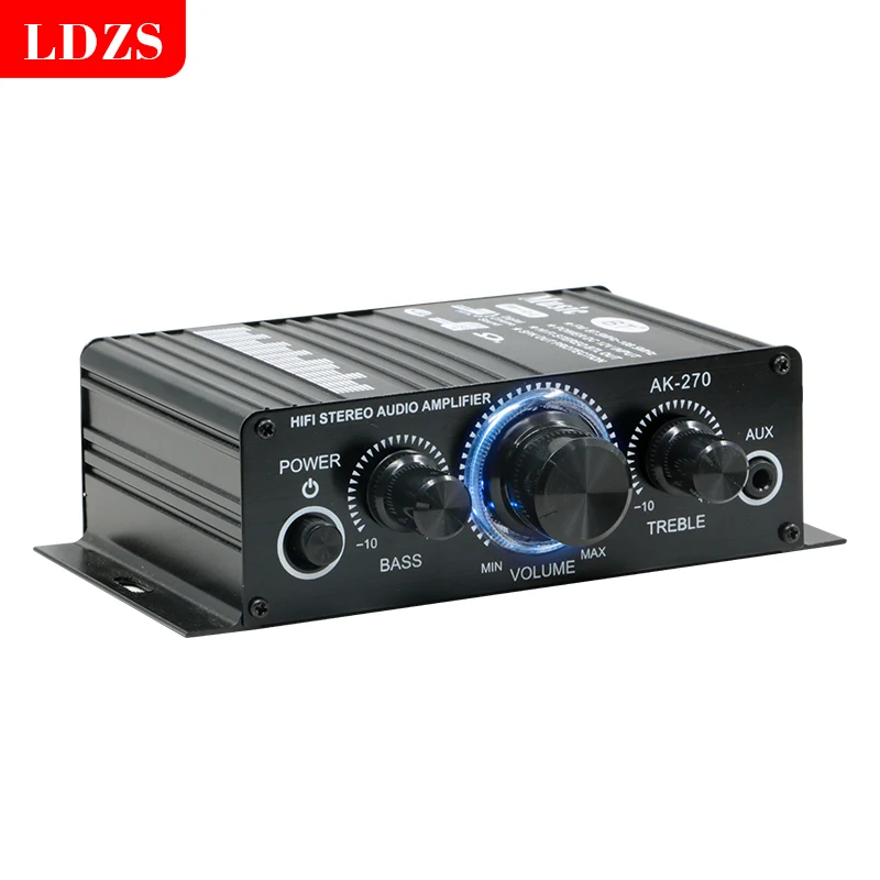 

Усилитель звука AK-270 HIFI, 2.0 стерео, с регулировкой басов и высоких частот, для домашнего кинотеатра