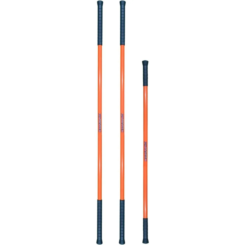 3 in 1 Mobility Training Stick for Active Stretching Flexibility Strength Exercise Gym Yoga Golf Running Pickleball Fitness