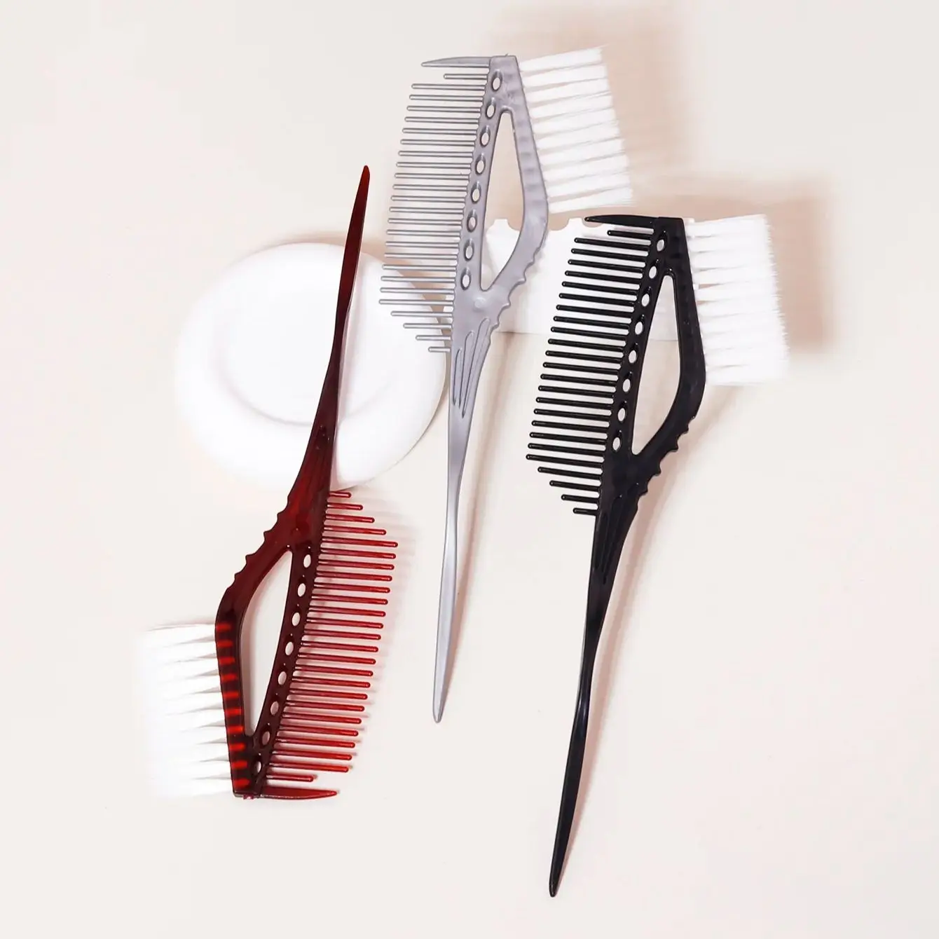 Professional hair dye hollow comb, suitable for home hairdressing and hair salons,special for real hair wigs