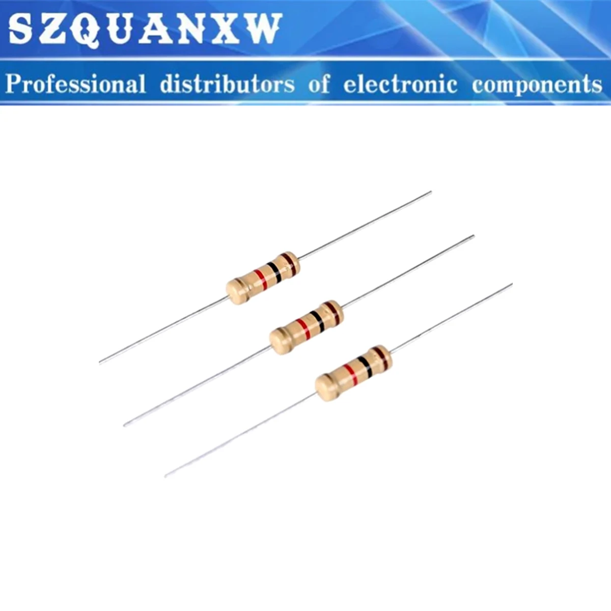 100pcs 1/4w 0.25W 5% Carbon Film Resistor 1R~1M 2.2R 10R 22R 47R 51R 100R 150R 470R 1K 4.7K 10K 47K 1 2.2 10 22 47 51 100 ohm image 3