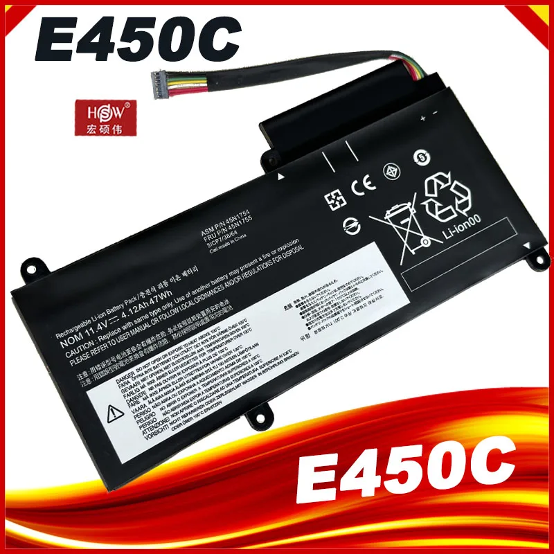 New Laptop Battery For Lenovo E450 E450C E455 E460 E460C 45N1756 45N1757 45N1754 45N1755