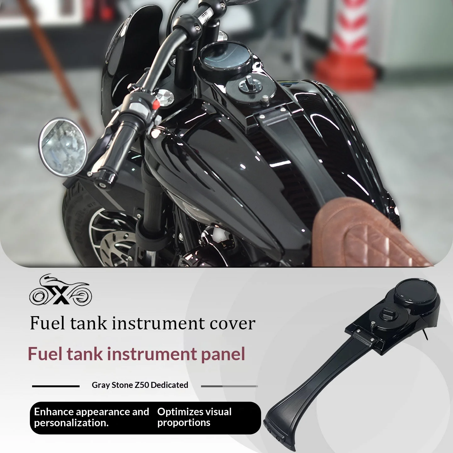 【Premium】For Greystone 250/250CVT modified fuel tank dashboard, waterproof, corrosion-resistant, scratch-resistant, ABS non-dest