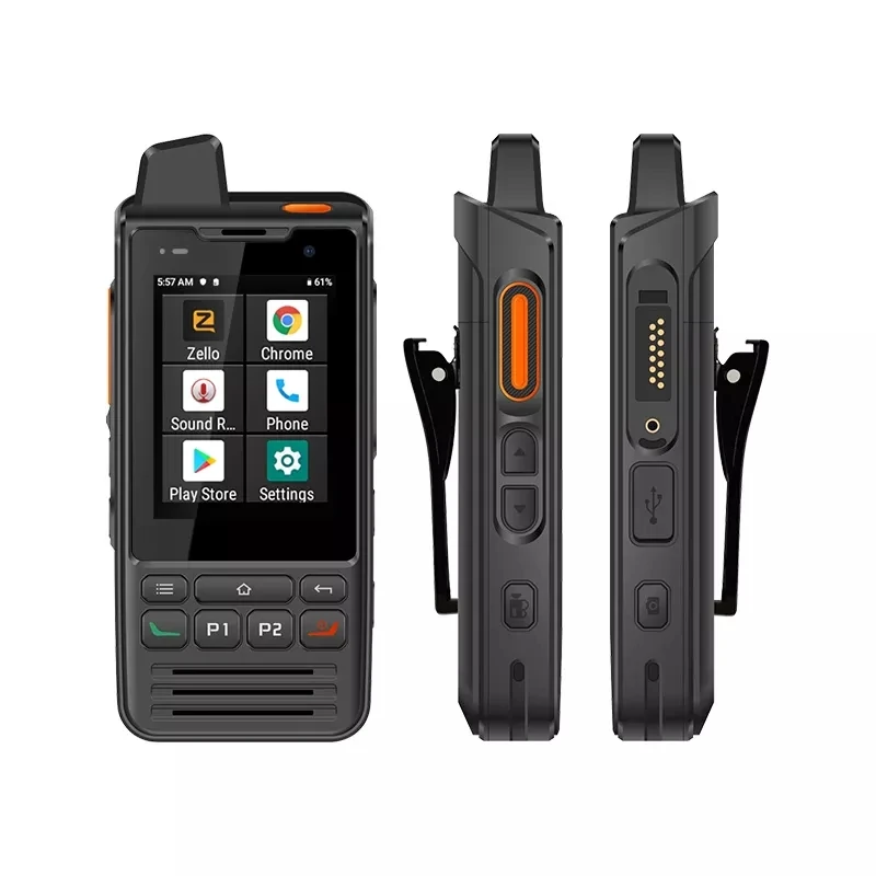 Smartphone 2.8 Cal z ekranem dotykowym Walkie Talkie 4G LTE Android 9.0 inteligentny telefon z baterią 5300mAh dla UNIWA F60