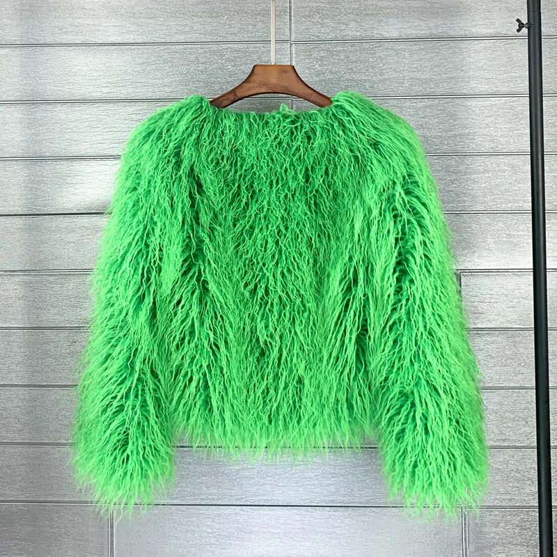 DEAT Fur Imitation Fur Coat Korean Version Pure Color Beach Wool Women's Short Coat Straight 2026 Winter Wram Jackets 11A06487