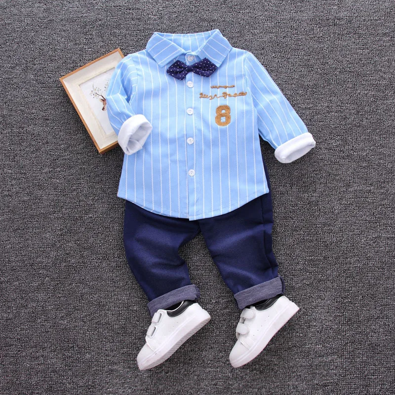 New Spring Autumn Baby Clothes Suit Children Boys Casual Shirt Pants 2Pcs/Sets Kids Outfits Toddler Costume Infant Tracksuits