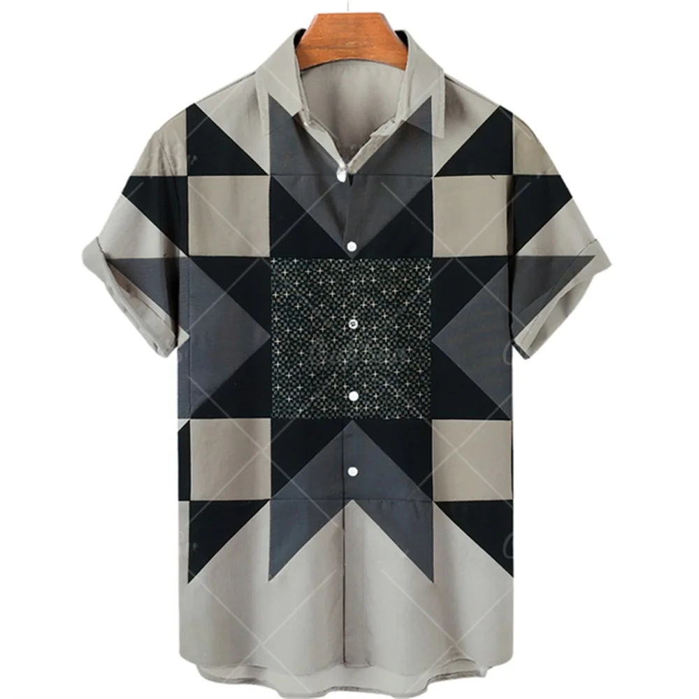 

Casual Printed ort Sve irt for Men Spring Summer Thin Loose Fit Youth ular Sle Wide Collar European And American ...