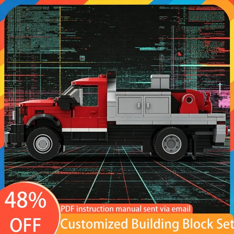 

315 PCS Supercar F-450 regular cab dually brush truck MOC Customize Modular Building Block Creative DIY Boys Assembly Toy Gift
