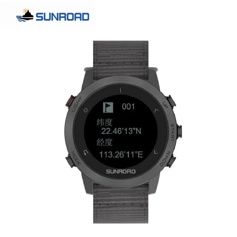 SUNROAD T5 Sport Color GPS+GLONASS+COMPASS+Altimeter Outdoor Watch 3ATM Waterproof Riding Mountaineering For Andriod IOS