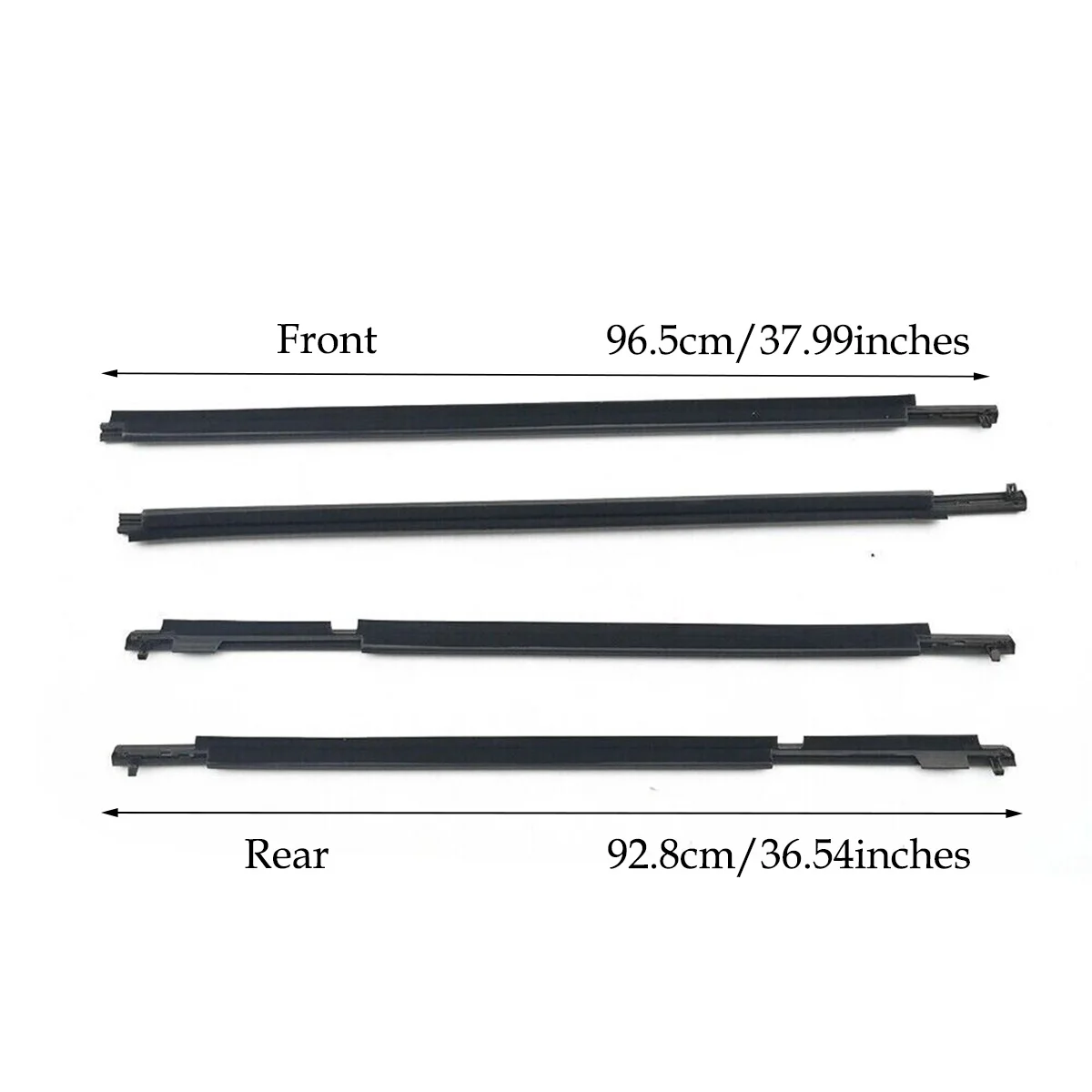 4PCS Car Outer Door Windows Rubber Weatherstrip For Toyota Prado 2010-2018 Waterproof Pressure Sealing Strip Car Accessories