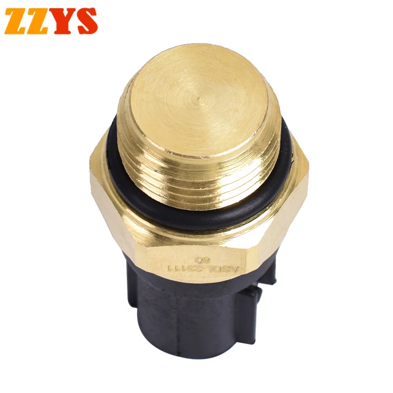 80℃ Motorcycle Water Tank Temperature Sensor Temperature Control Switch Assy Radiator Cooling Fan Thermo For SUZUKI For KAWASAKI