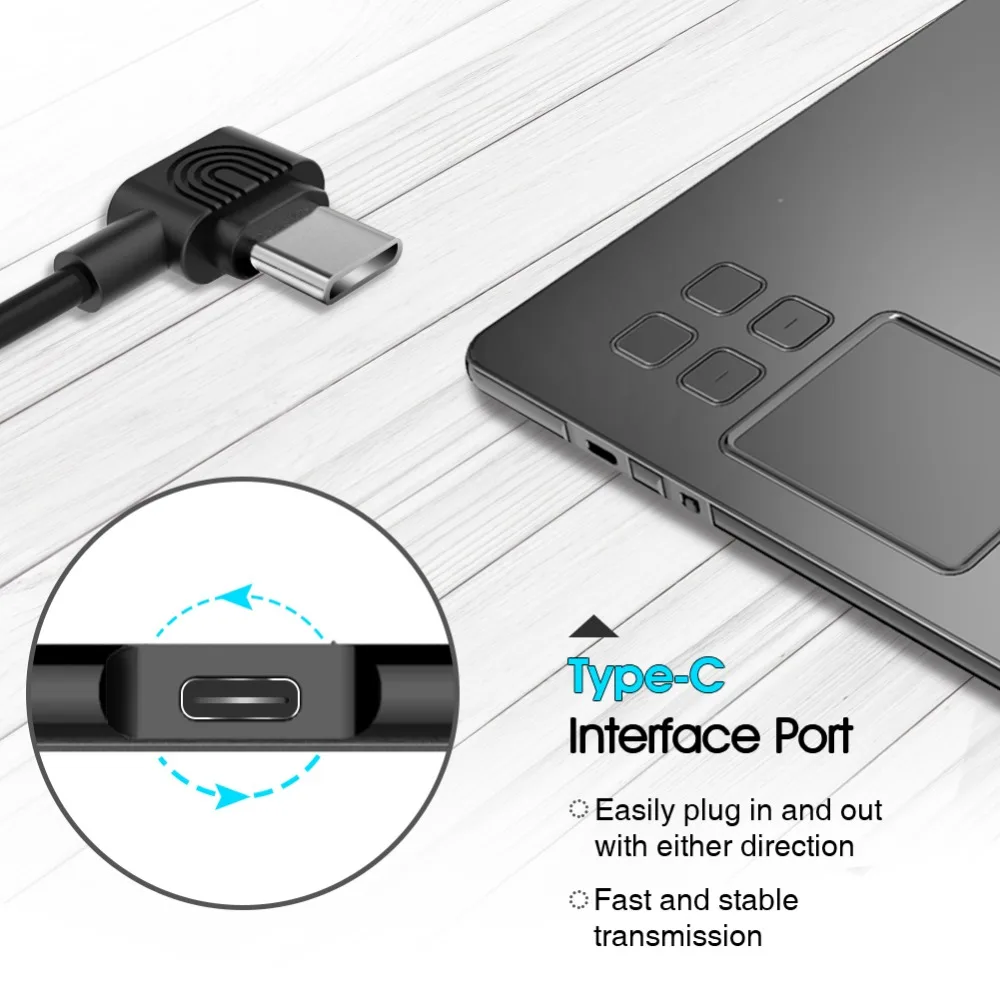 VEIKK A50 Touch Digital Tablets TYPE-C USB Signature Graphics Drawing Pen Tablet OSU Game Battery-Free Tablet grafik tablet