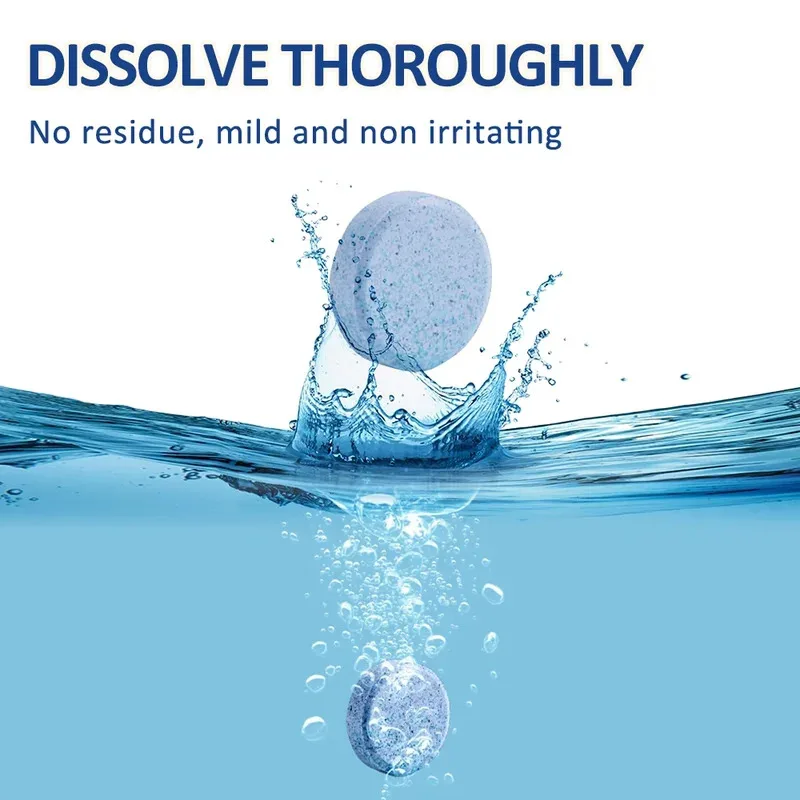 10/20/30/40/50/100pcs Car Windshield Glass Solid Cleaner Windscreen Wiper Effervescent Tablets Toilet Cleaning Car Accessories view 2