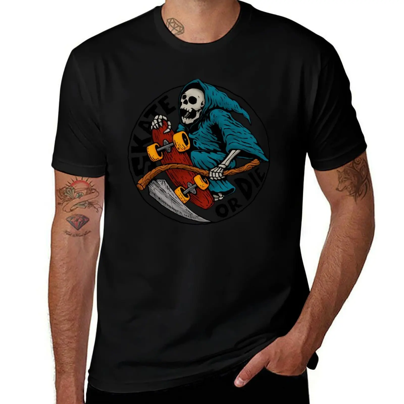 

Skate or die T-Shirt t shirts for man graphic vintage cotton t shirts man 100% man t shirt designer T-Shirt