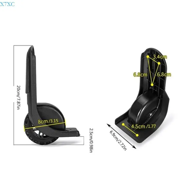 X7XC 1 Pair Luggages Suitcase Swivels Castors for Replacement Luggages