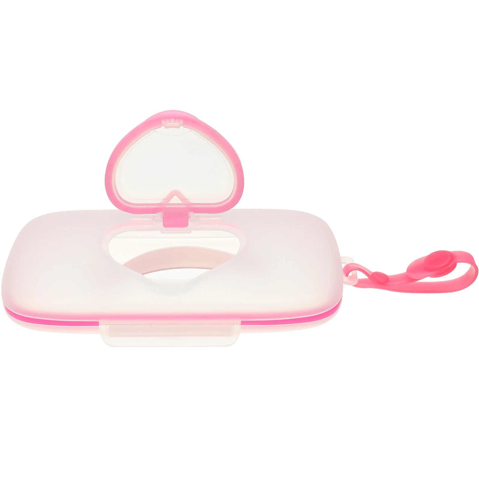 

Portable Baby Wipes Dispenser Travel Case Refillable Wet Wipes Container PP Plastic Box White Pink Lightweight Hand Strap Good