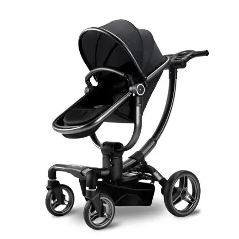 Stroller 4 in 1 armrest leather bidirectional high landscape stroller with reclining hand baby stroller