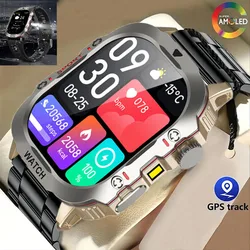 2024 New TF16 Smart Watch Bluetooth Call AI Voice GPS Outdoor Sports Track Tracker Men's and Women's Smartwatch LED Flashlights