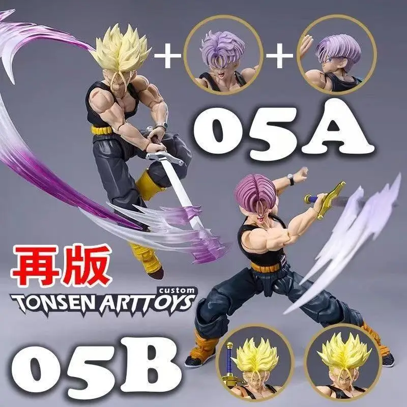

Second Edition Tonsenarttoys Tonsen Arttoys Kamione Dragon Ball Z Super Saiyan SSJ SSJ2 Trunks 05a 05b Action Figures Model Toys