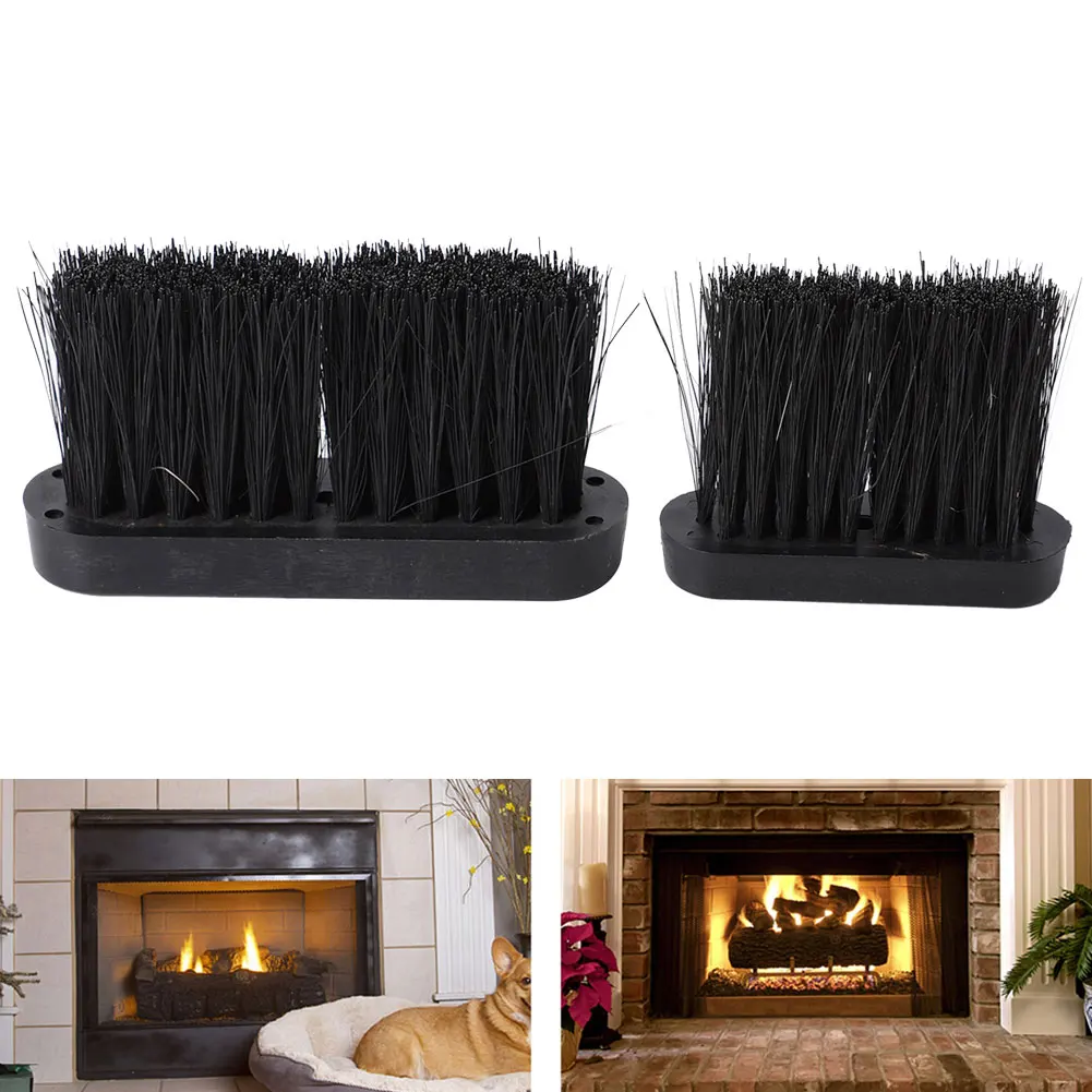 

1pc Replacement Broom Fireplace Tools Spare Hearth Brush Head Refill Plastic Handle Sisal Hair Cleaning Tool Accessories