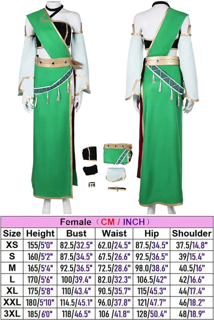 Fenglope Lily Cosplay DEPRESSO Green Dress Game Pal Cos World Quivern Costume Outfits Halloween Carnival Party Disguise Suit