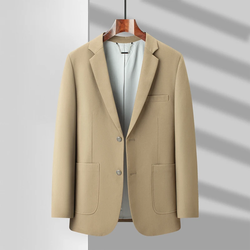 

Men's 2026 New Arrival Casual Blazer Jacket Lapel Collar 2 Button Lightweight Business Casual Suit Coat for Office Daily Wear
