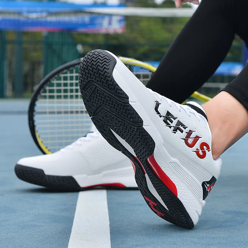 Mężczyźni kobiety oddychające siatkowe buty do badmintona tenis na świeżym powietrzu buty sportowe tenis stołowy trampki treningowe antypoślizgowe