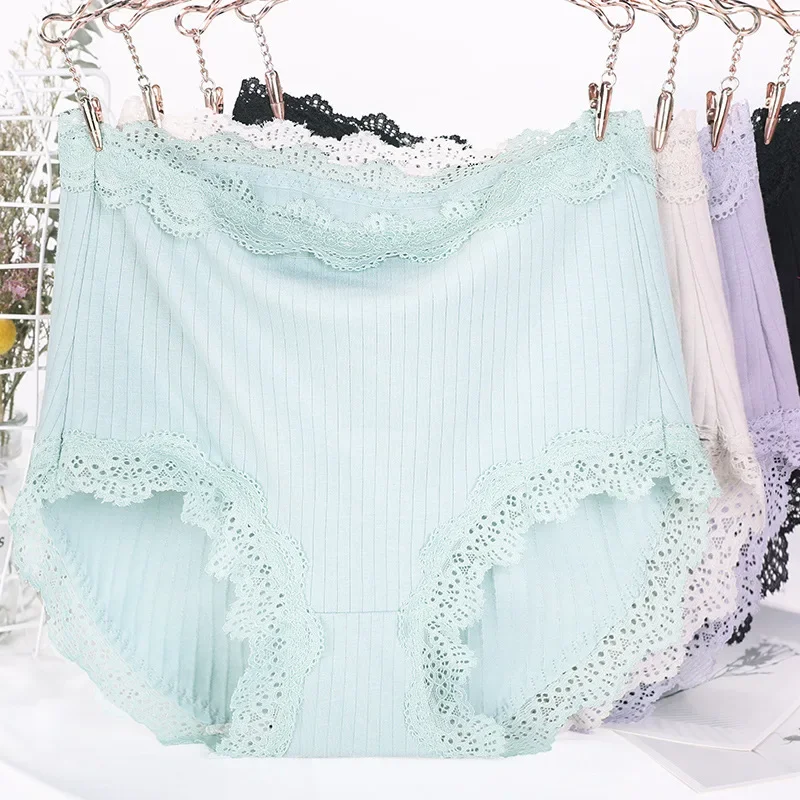 

6XL 100KG Cotton Women Panties Plus Size Underwear High Waist Briefs Female Lingerie Lady Solid Color Breathable culotte femme