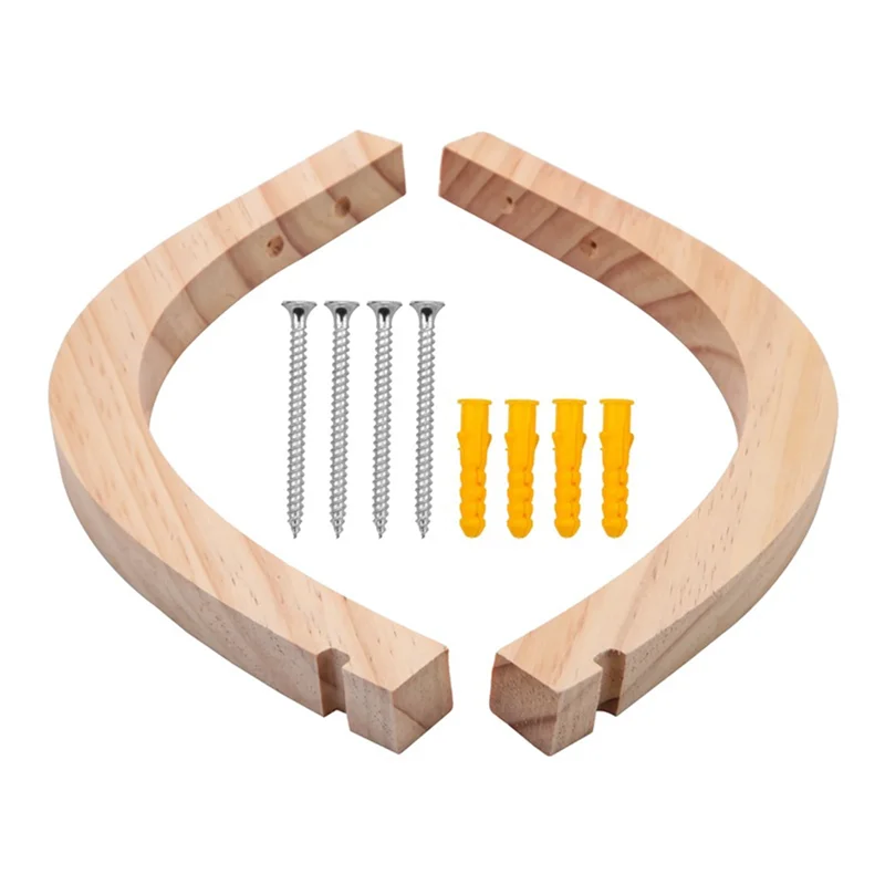 ABWR-6X خطافات حائط خشبية، شماعات نباتية داخلية، خطافات نباتية مثبتة على الحائط للنباتات المعلقة، دعامة زهور، خطافات دقات الرياح