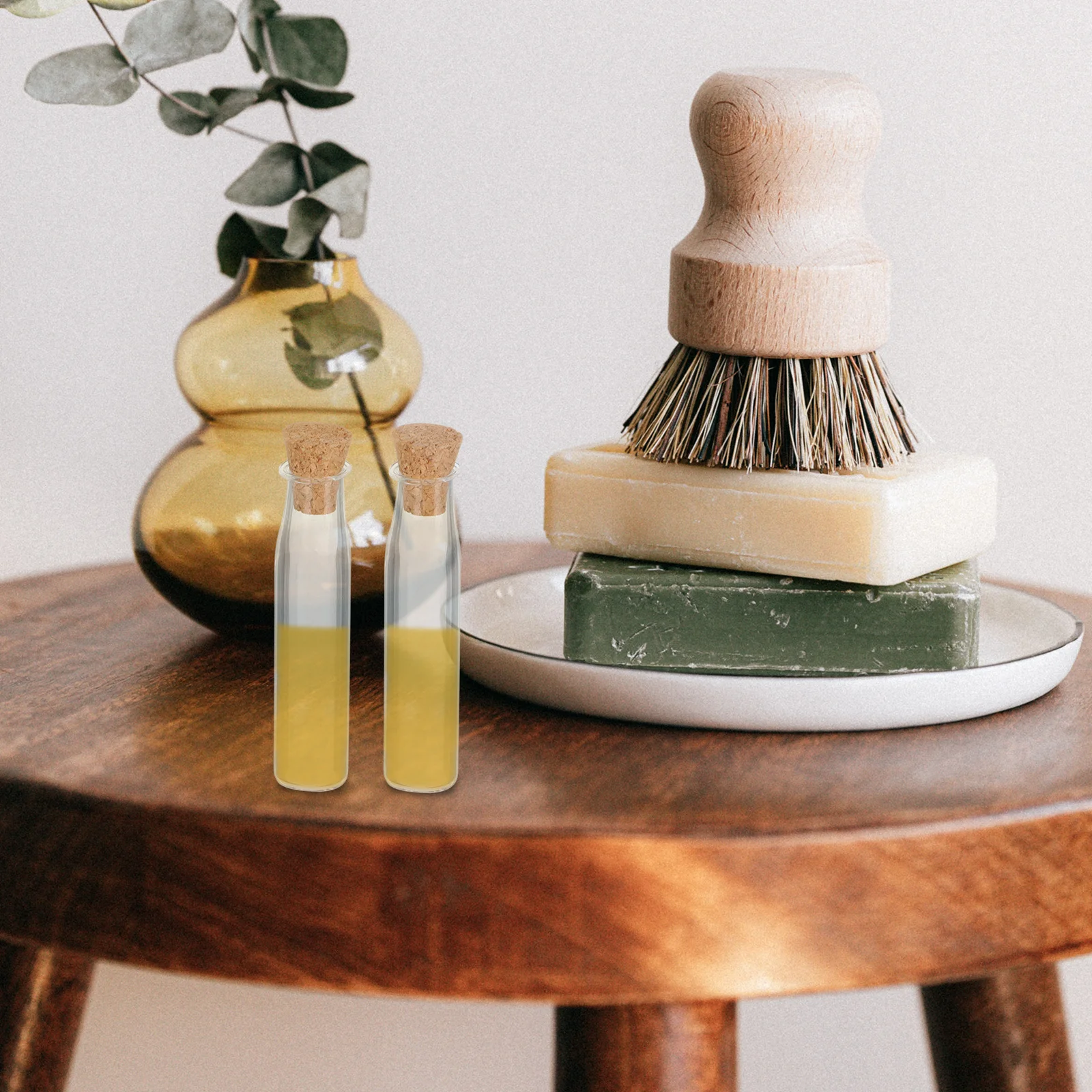 

12pcs Wishing Bottles Decorative Glass Jars for Essential Oils Perfume DIY Pendant Gifts Vase Mini Glass Jars Storage