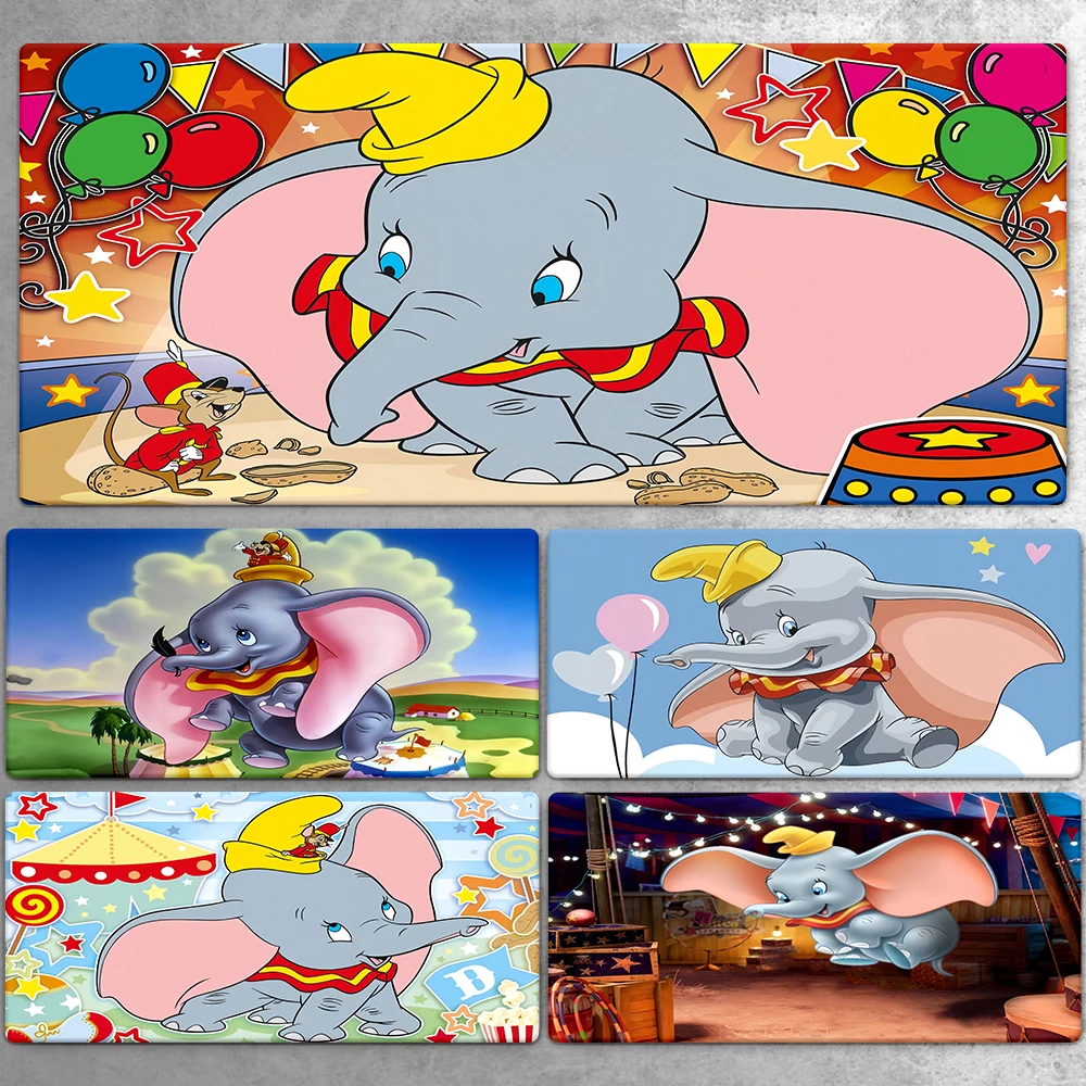 MINISO&Dumbo Cartoon Large Mousepad XXL Pad Keyboard Gaming Accessories HD Mouse Mats Game Office Computer PC Laptop Desk Mat