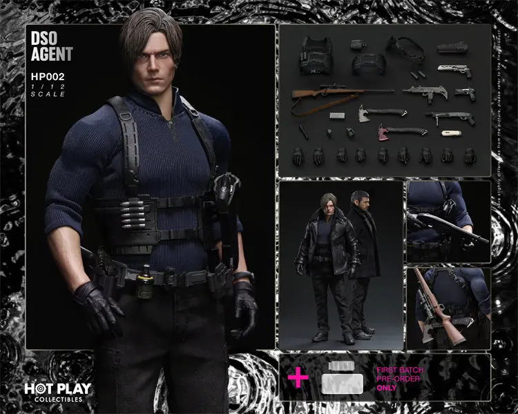 Pre-sale HOT PLAY HP002 Resident Evil Lyon DSO Agent 1/12 Action